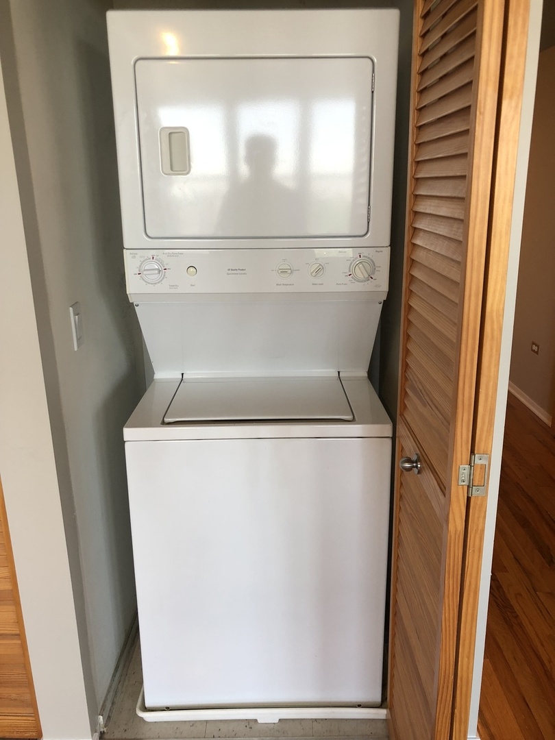 6 South Laflin Street, Unit 604 Chicago, IL 60607 - Photo 16 of 17 a close up view of a washer and dryer