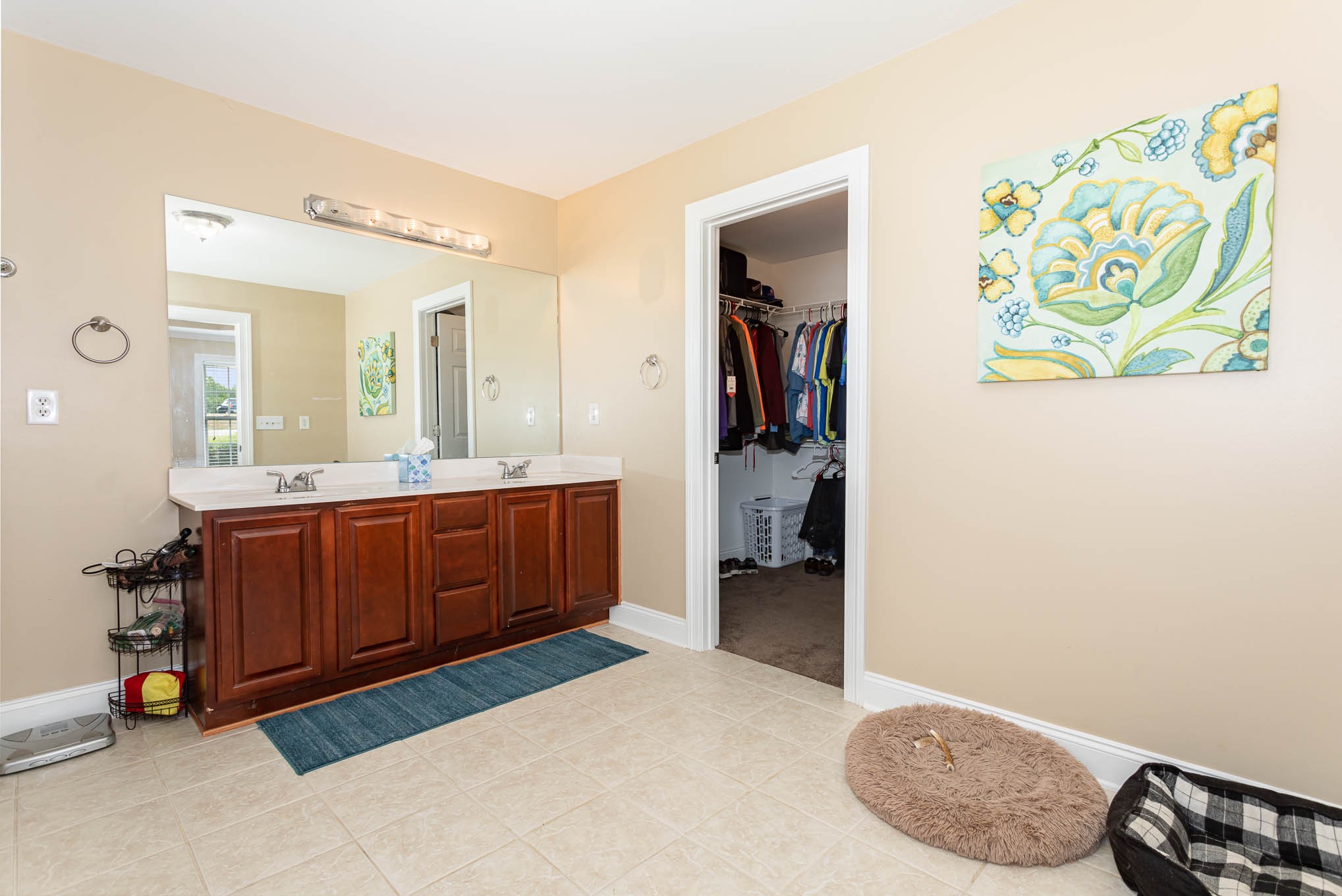 817 Blakemore Road Dickson, TN 37055 - Photo 17 of 30 a bathroom with a sink a mirror and a shower