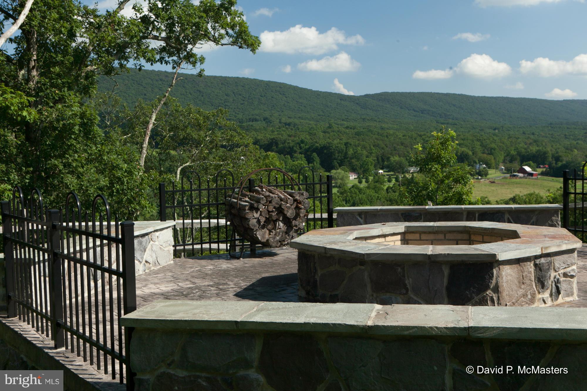 0 Potomac Road Berkeley Springs, WV 25411 - Photo 3 of 10 View! Great Fire Pit. BIG stone/slate fenced patio