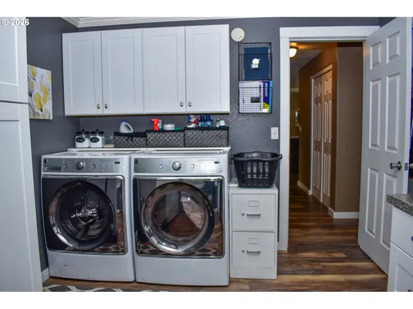 a view of kitchen and utility room