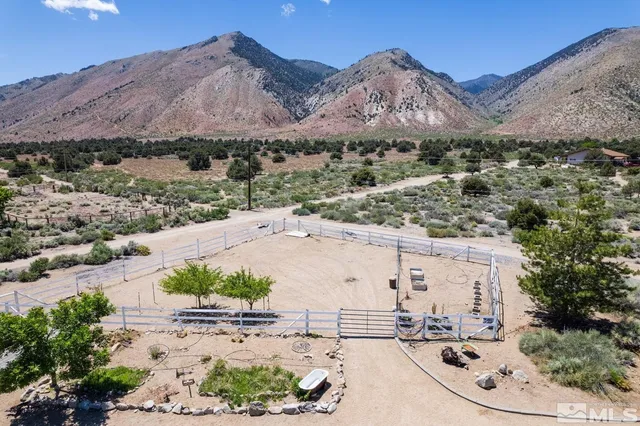 a view of a terrace with a garden