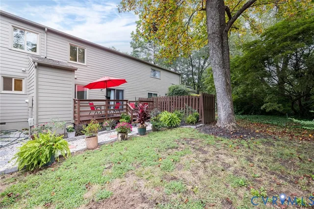 a view of a house with a yard and a garden