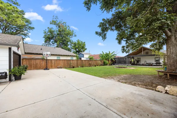 a house view with a garden space