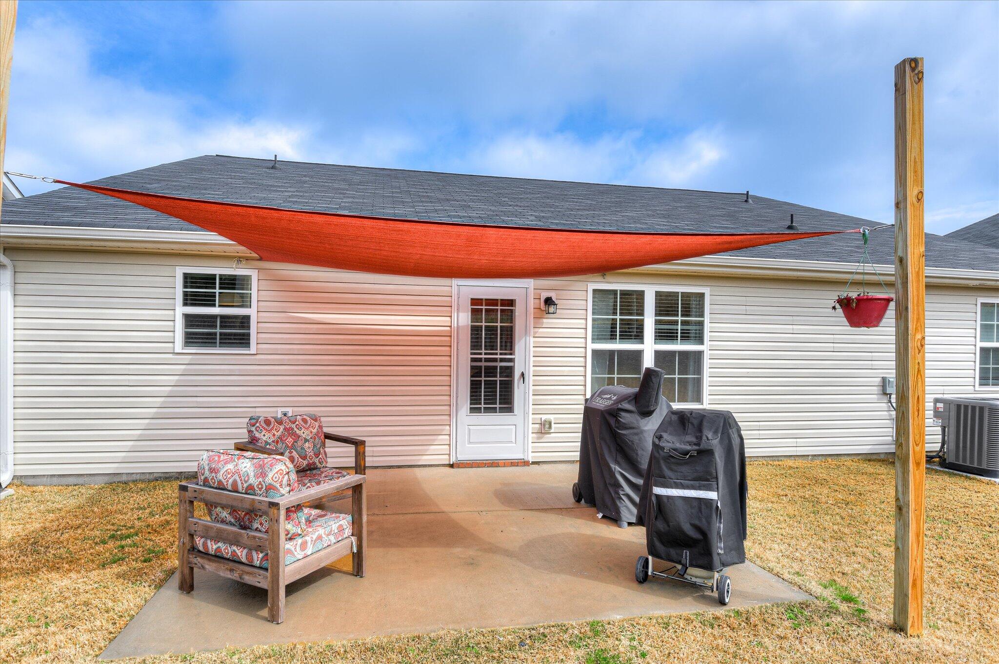 911 Goodale Drive Augusta, GA 30909 - Photo 37 of 46 patio with sun shade
