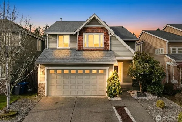 a house view with a outdoor space