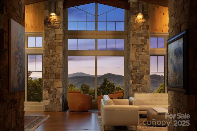 a building outdoor space with patio furniture