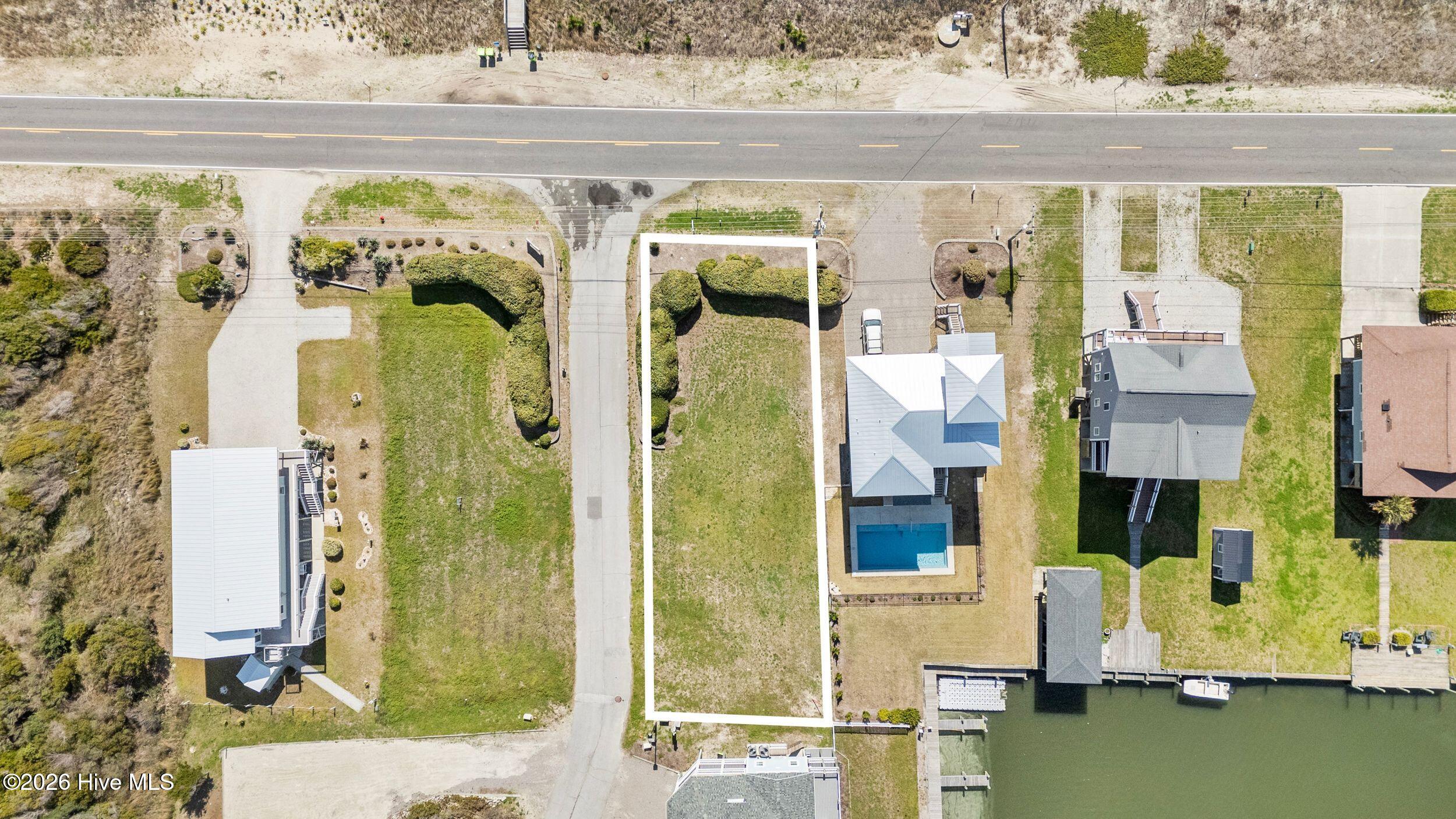 1687 New River Inlet Road North Topsail Beach, NC 28460 - Photo 9 of 11 Overhead View of Lot