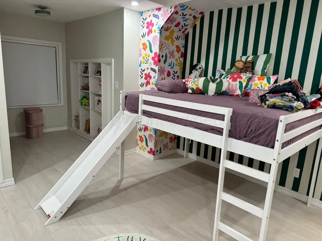 a room with a washer and dryer