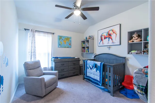 a view of backyard with cabin