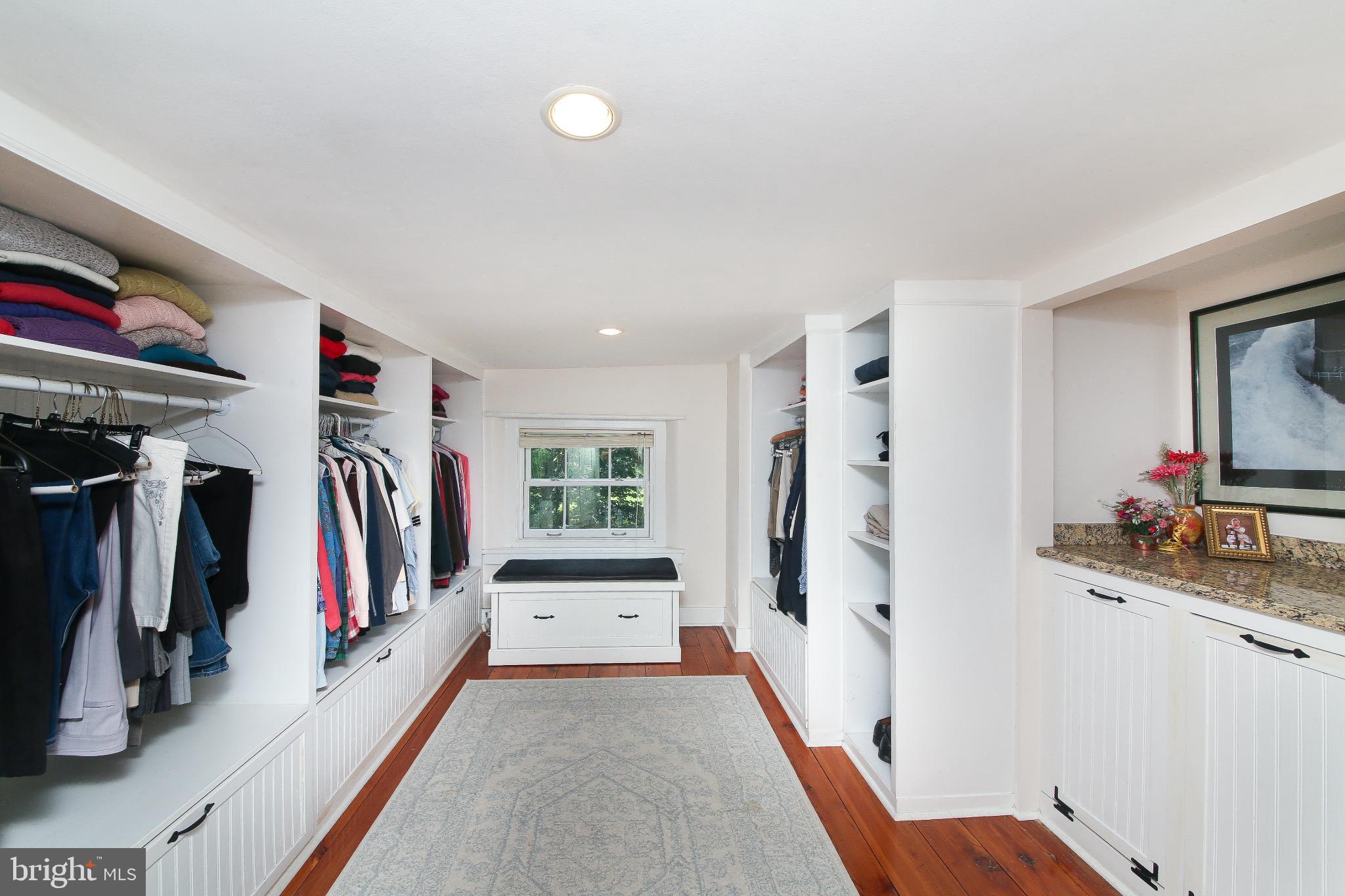 4964 Point Pleasant Pike Doylestown, PA 18902 - Photo 15 of 28 Spacious, organized closet with natural light.
