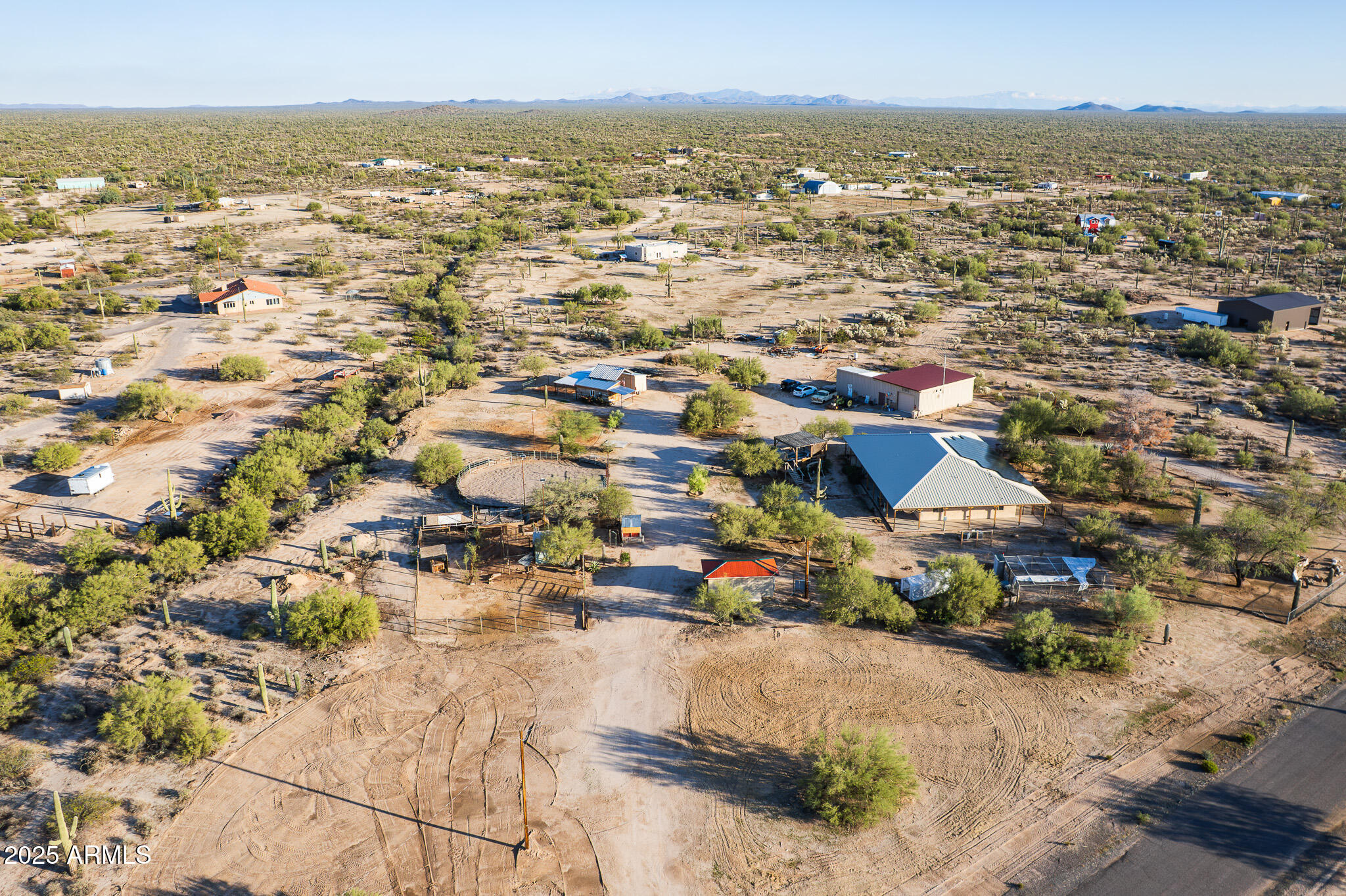 11003 North Hohokam Road Florence, AZ 85132 - Photo 63 of 90 an aerial view of residential houses with city view