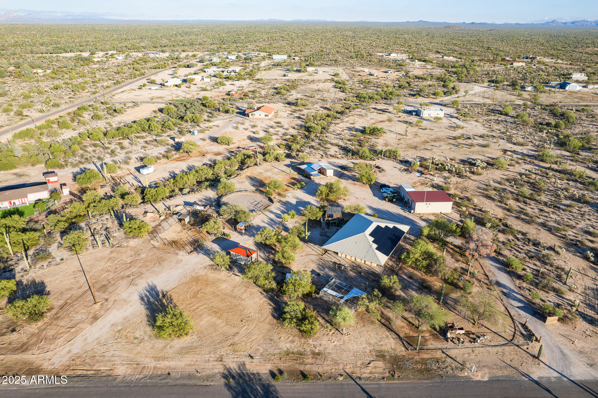 11003 North Hohokam Road Florence, AZ 85132 - Photo 64 of 90 an aerial view of residential houses with outdoor space