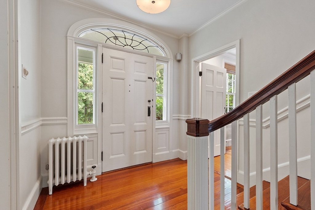 251 A Old Billerica Road Bedford, MA 01730 - Photo 3 of 36 a view of entryway with wooden floor