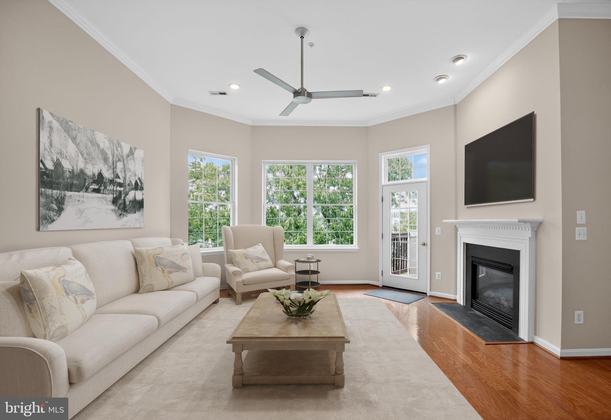 733 Runabout Loop, Unit 733 Solomons, MD 20688 - Photo 5 of 50 Living room overlooks water-virtually staged