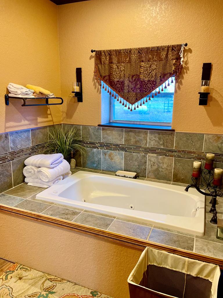 646 Victor Eckhardt Road Fredericksburg, TX 78624 - Photo 26 of 40 a bathroom with a bathtub and shower