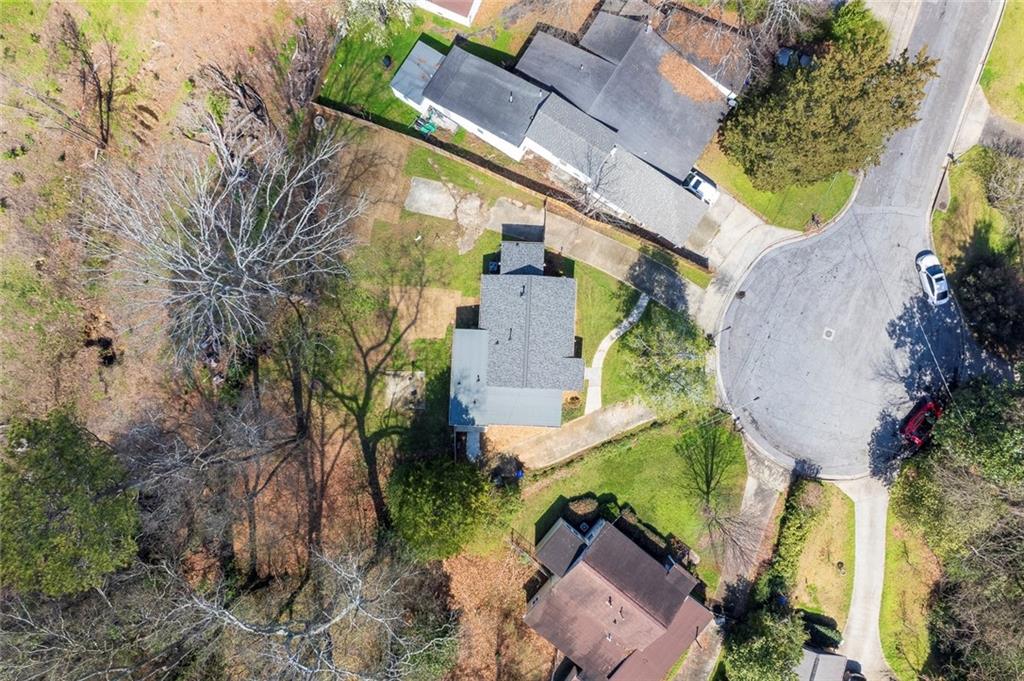 3940 Forrest Court Chamblee, GA 30341 - Photo 31 of 35 an aerial view of a house with garden space and street view