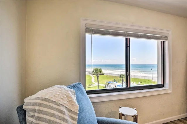 a view of a window in a room