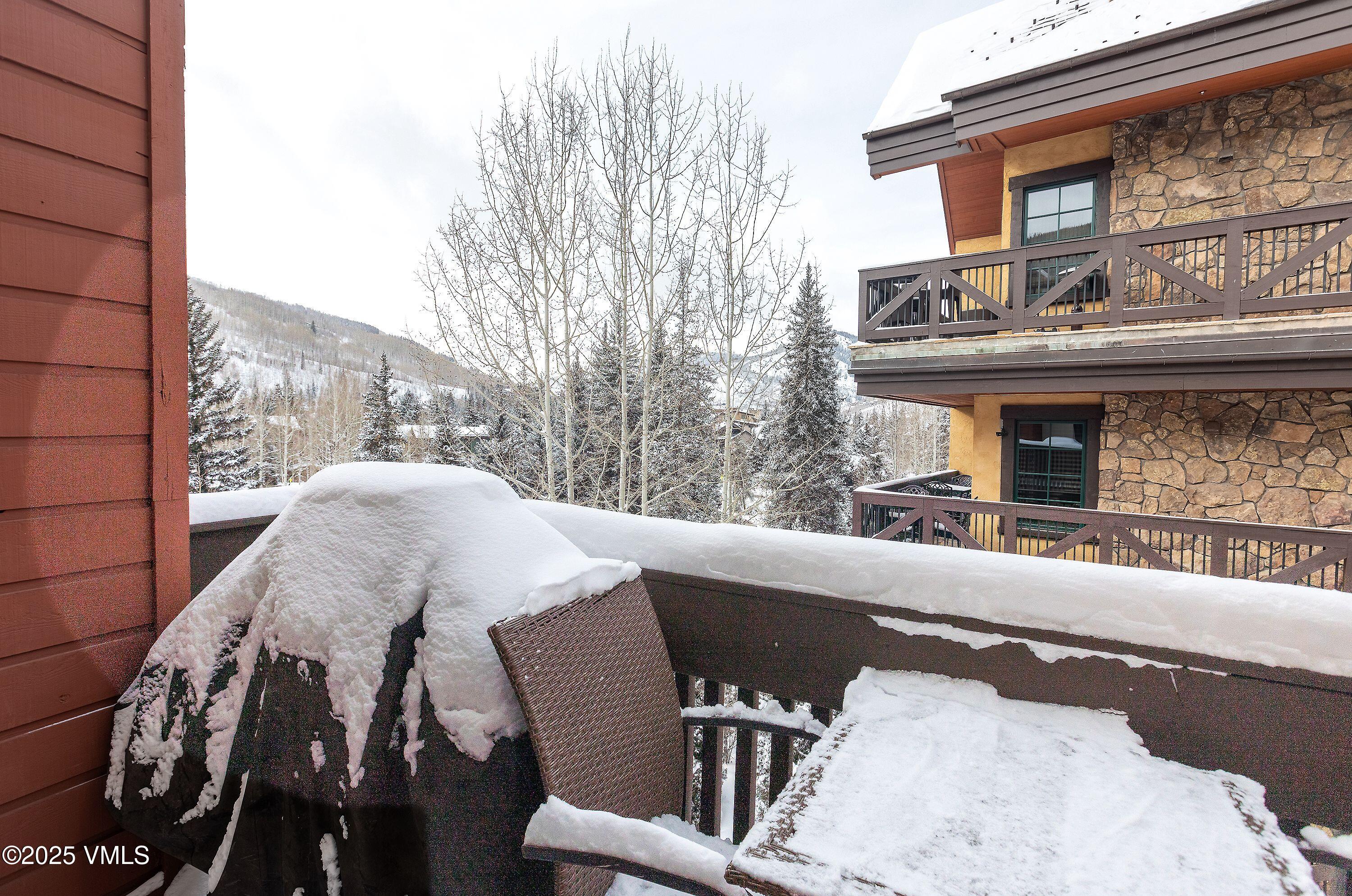 442 South Frontage Road East, Unit 306B Vail, CO 81657 - Photo 10 of 11 a view of balcony with furniture