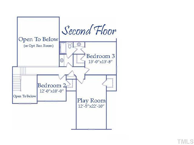 2720 Royal Forrest Drive Raleigh, NC 27614 - Photo 19 of 19 2nd Floor Plan