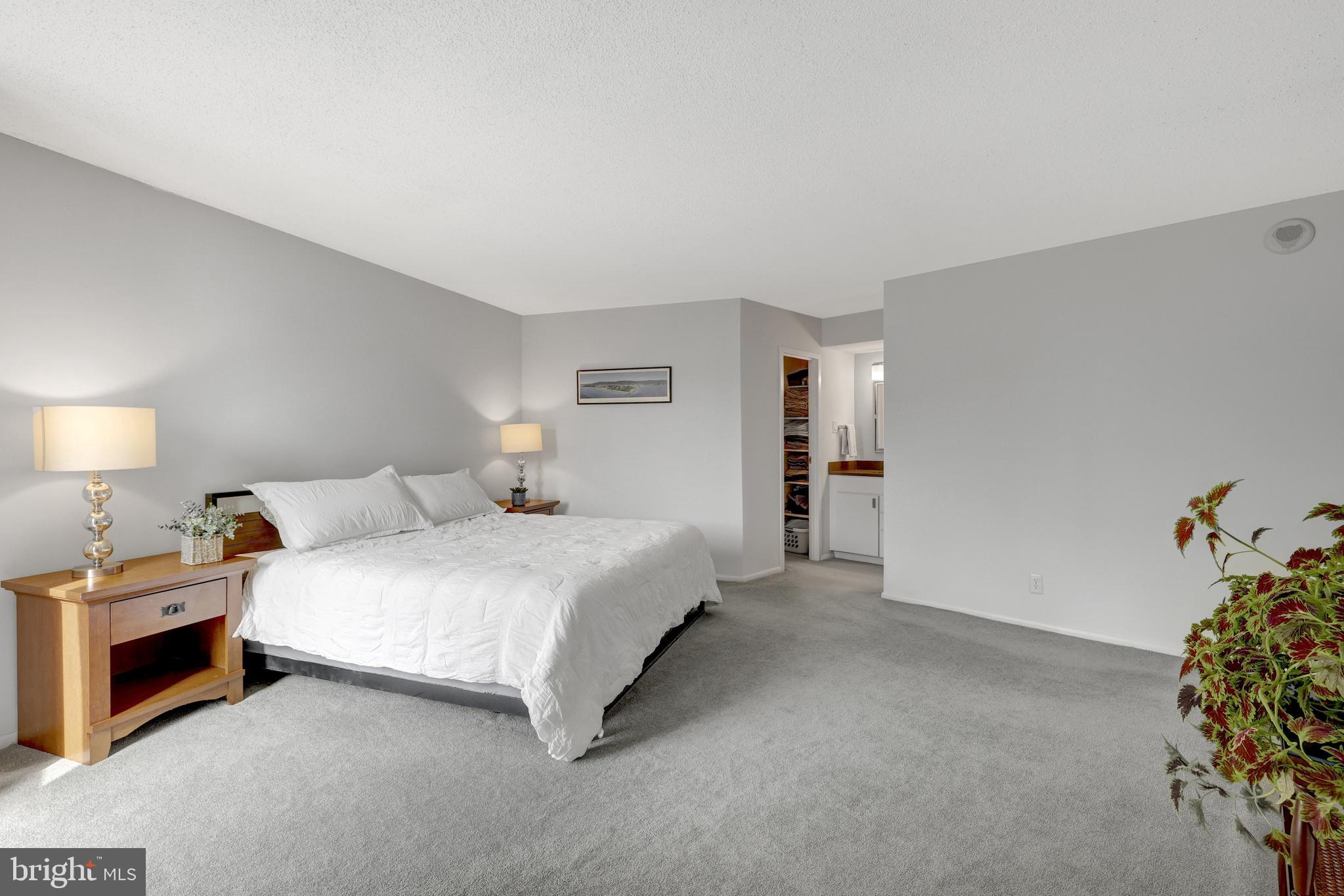 6800 Fleetwood Road, Unit 810 McLean, VA 22101 - Photo 16 of 30 a spacious bedroom with a bed and a couch