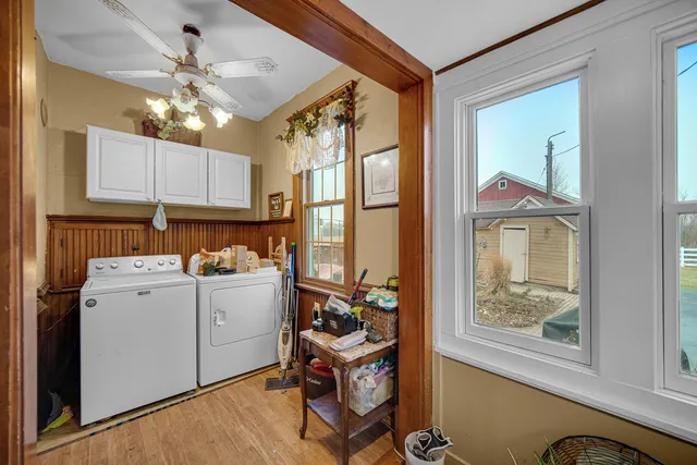 a room with storage and utility