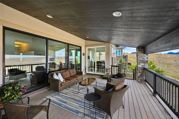 a outdoor space with patio lots of furniture