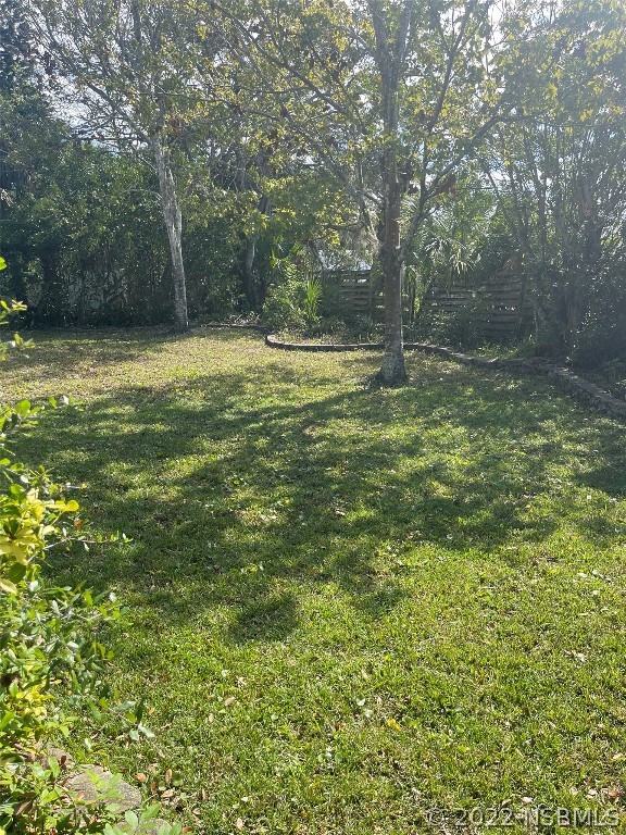 1234 Wayne Avenue New Smyrna Beach, FL 32168 - Photo 15 of 15 a view of outdoor space with a garden and trees