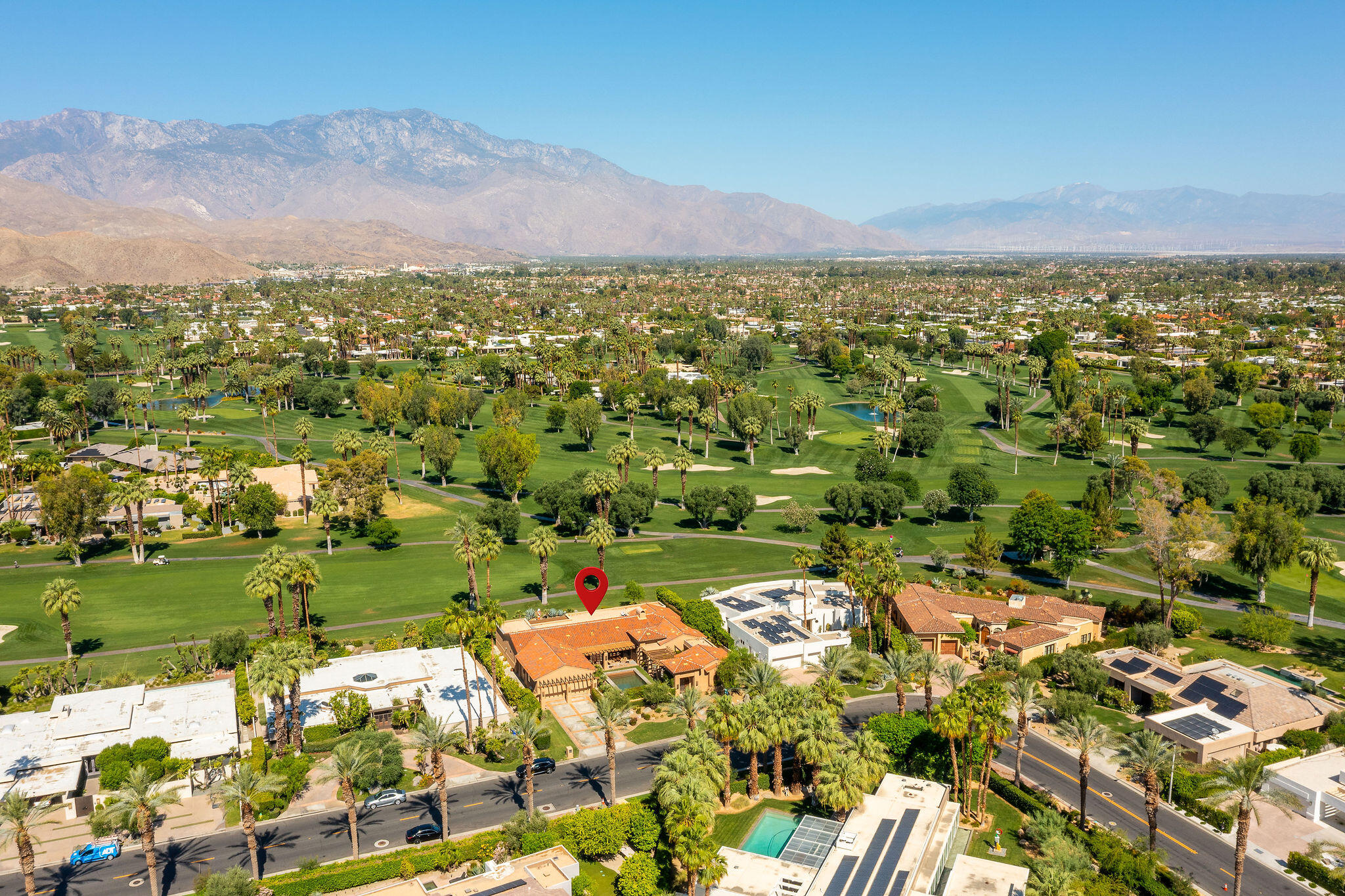 37551 Thompson Road Rancho Mirage, CA 92270 - Photo 48 of 48 Aerial