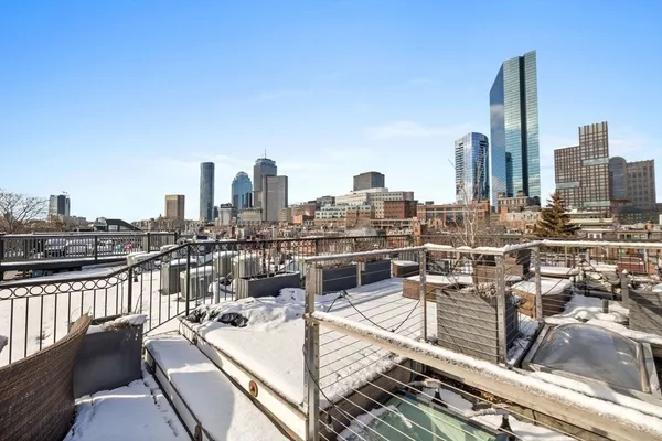 a view of a terrace with sitting area
