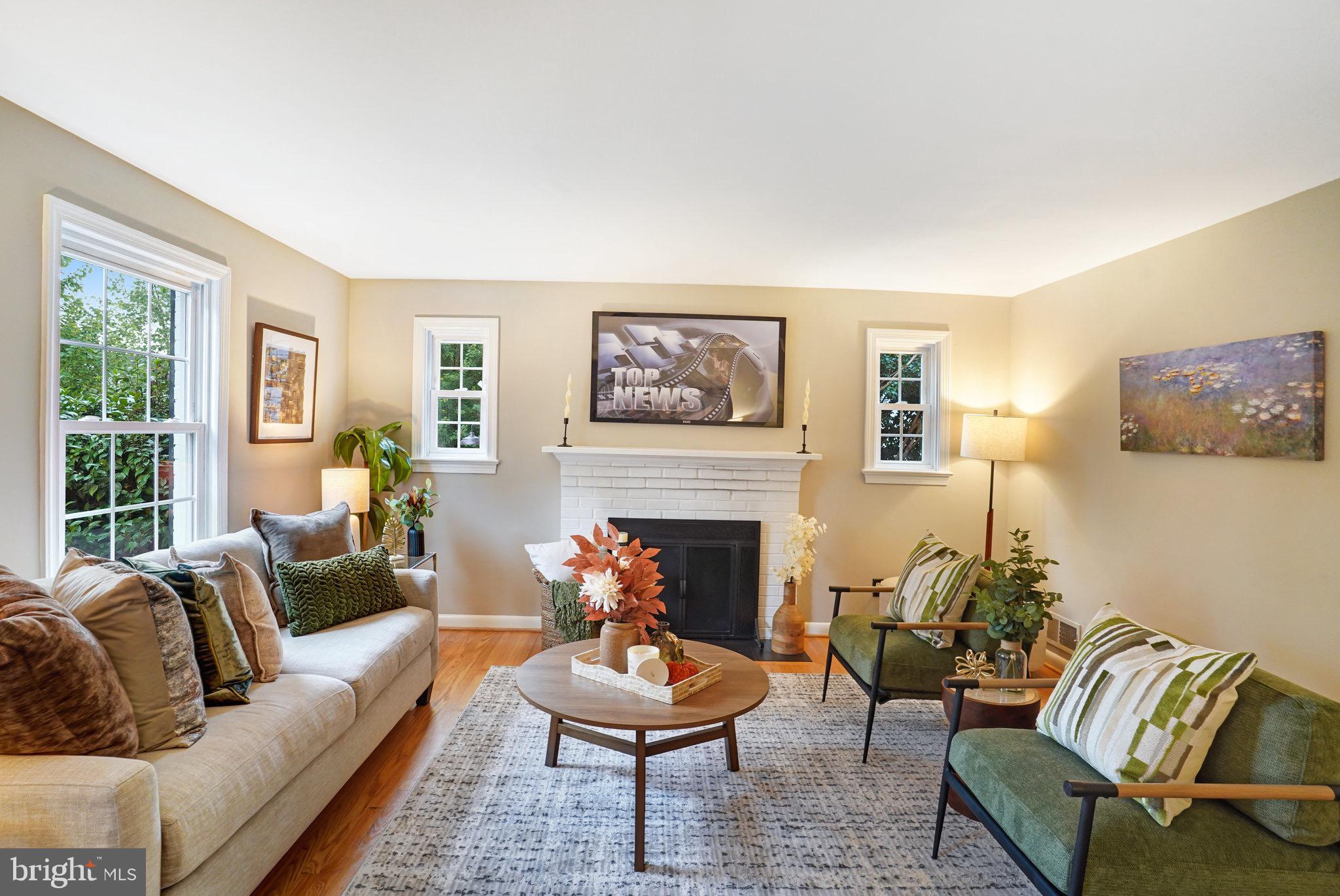 107 West Cameron Road Falls Church, VA 22046 - Photo 5 of 37 Cozy wood burning fireplace