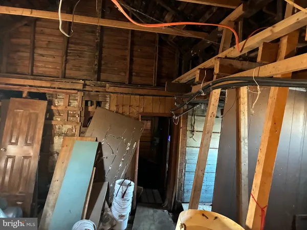 a view of a storage room