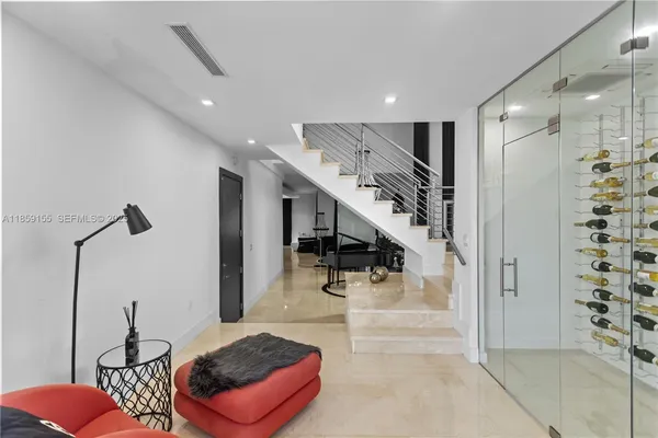 a room with gym equipment