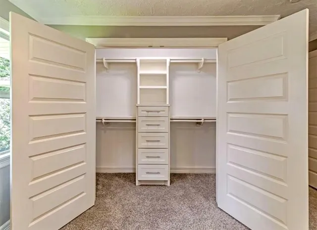 a view of walk in closet