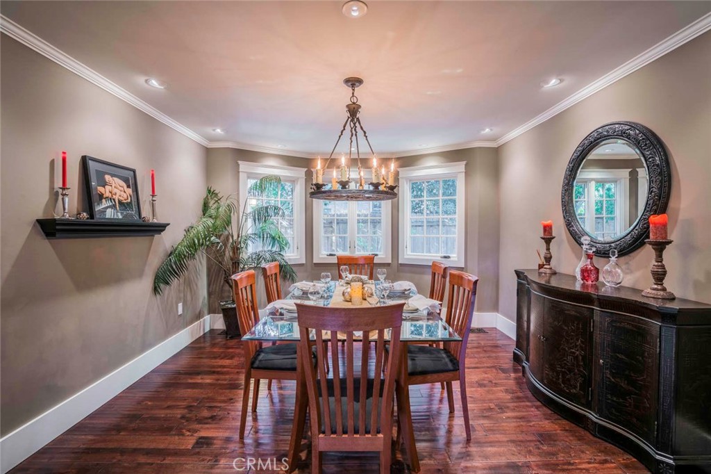 2515 Boulder Road Altadena, CA 91001 - Photo 19 of 51 a view of a dining room with furniture window and wooden floor