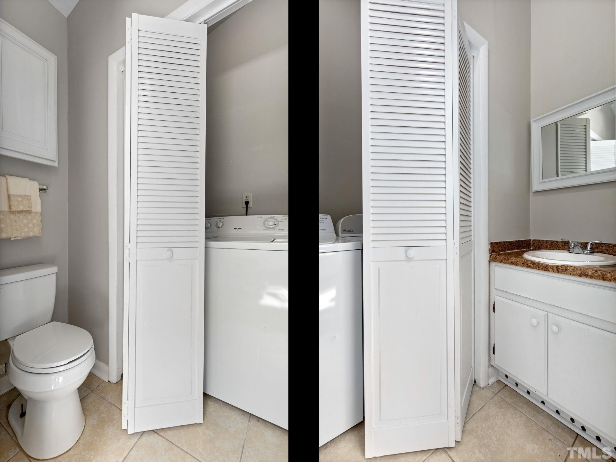 817 Chatham Lane Raleigh, NC 27610 - Photo 14 of 33 a bathroom with a toilet and a sink
