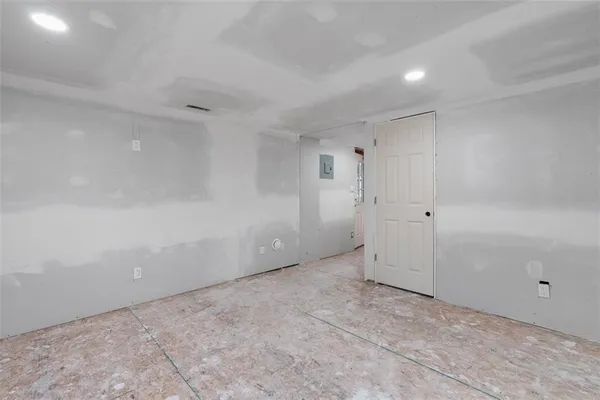 a view of an empty room