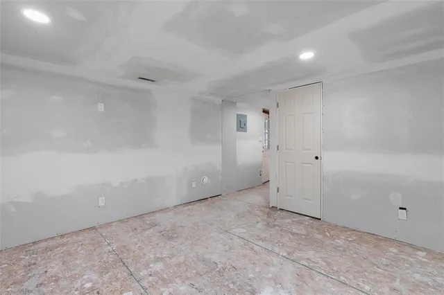 a view of an empty room