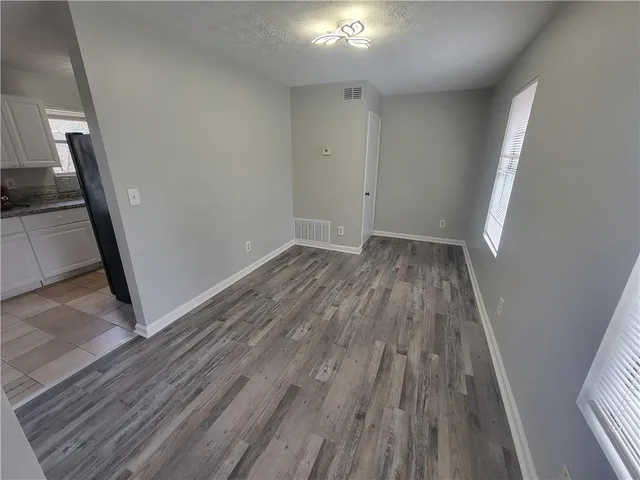 a view of wooden floor in a room