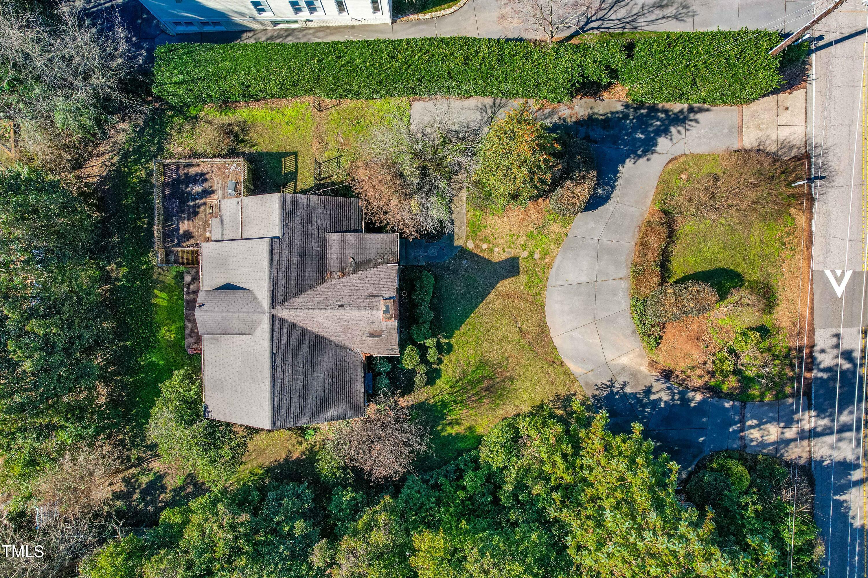 903 Lake Boone Trail Raleigh, NC 27607 - Photo 24 of 25 an aerial view of a house with a swimming pool