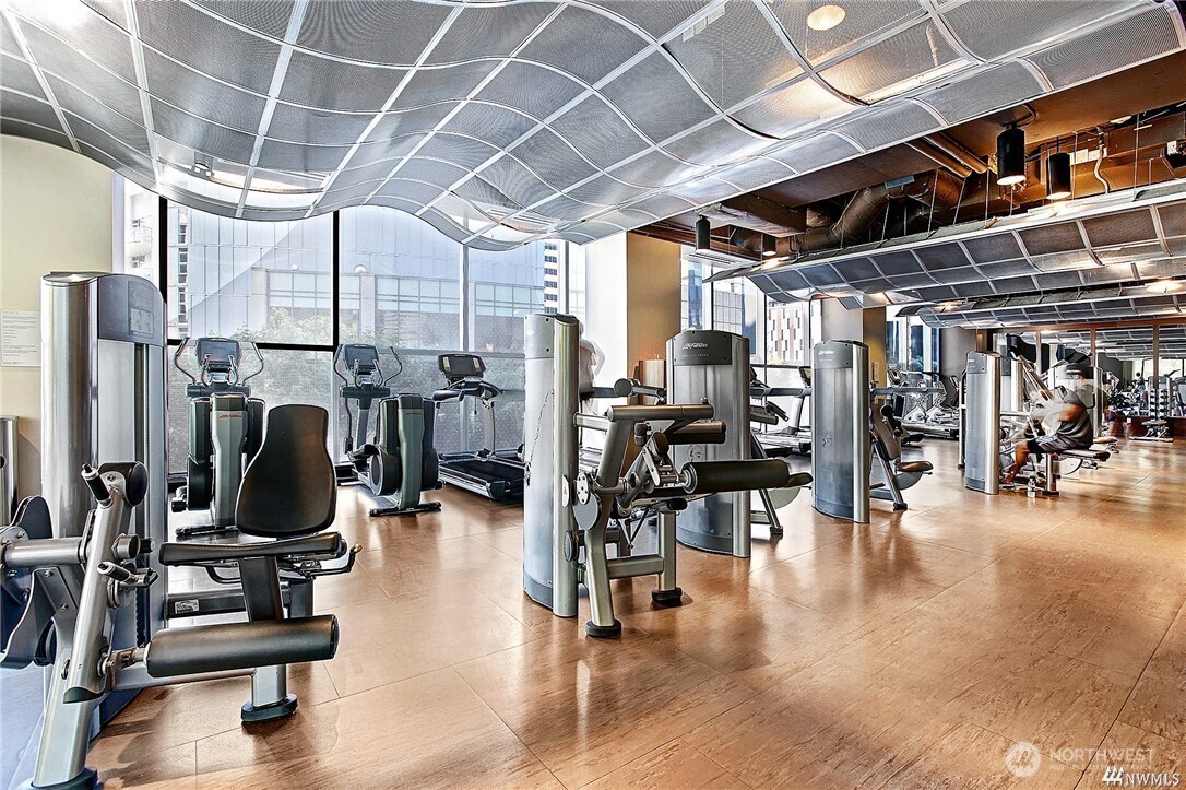 737 Olive Way, Unit 2905 Seattle, WA 98101 - Photo 29 of 38 a view of a room with gym equipment