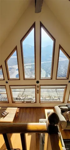 a view of a door with a book