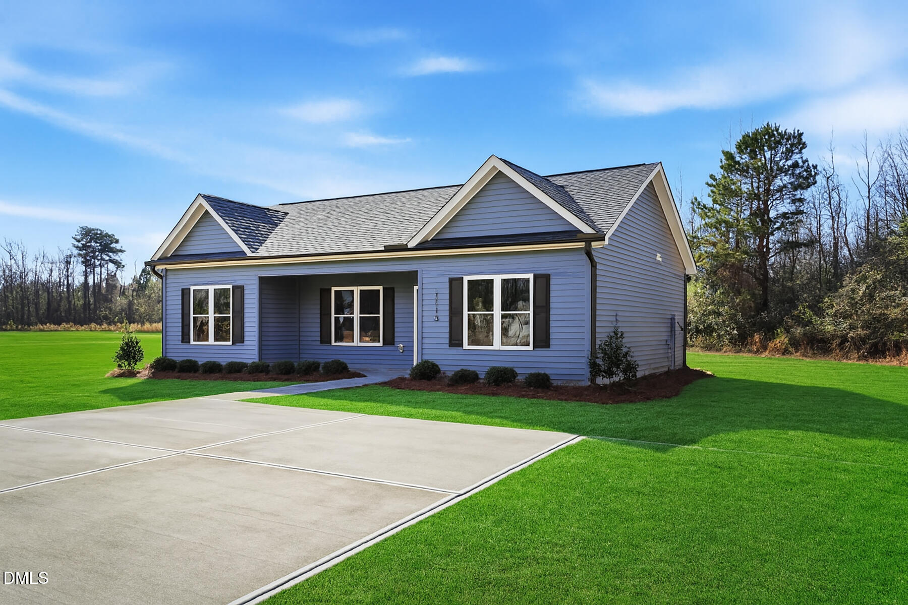 1115 Jada Allen Road Dunn, NC 28334 - Photo 2 of 32 a front view of a house with a garden