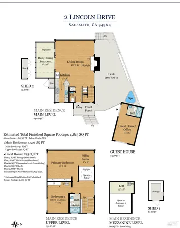 $1,897,000 | 2 Lincoln Drive, Sausalito, CA 94965