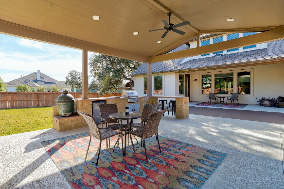 257 Axis Loop Georgetown, TX 78628 - Photo 33 of 40 a view of a dining room with furniture window and outside view