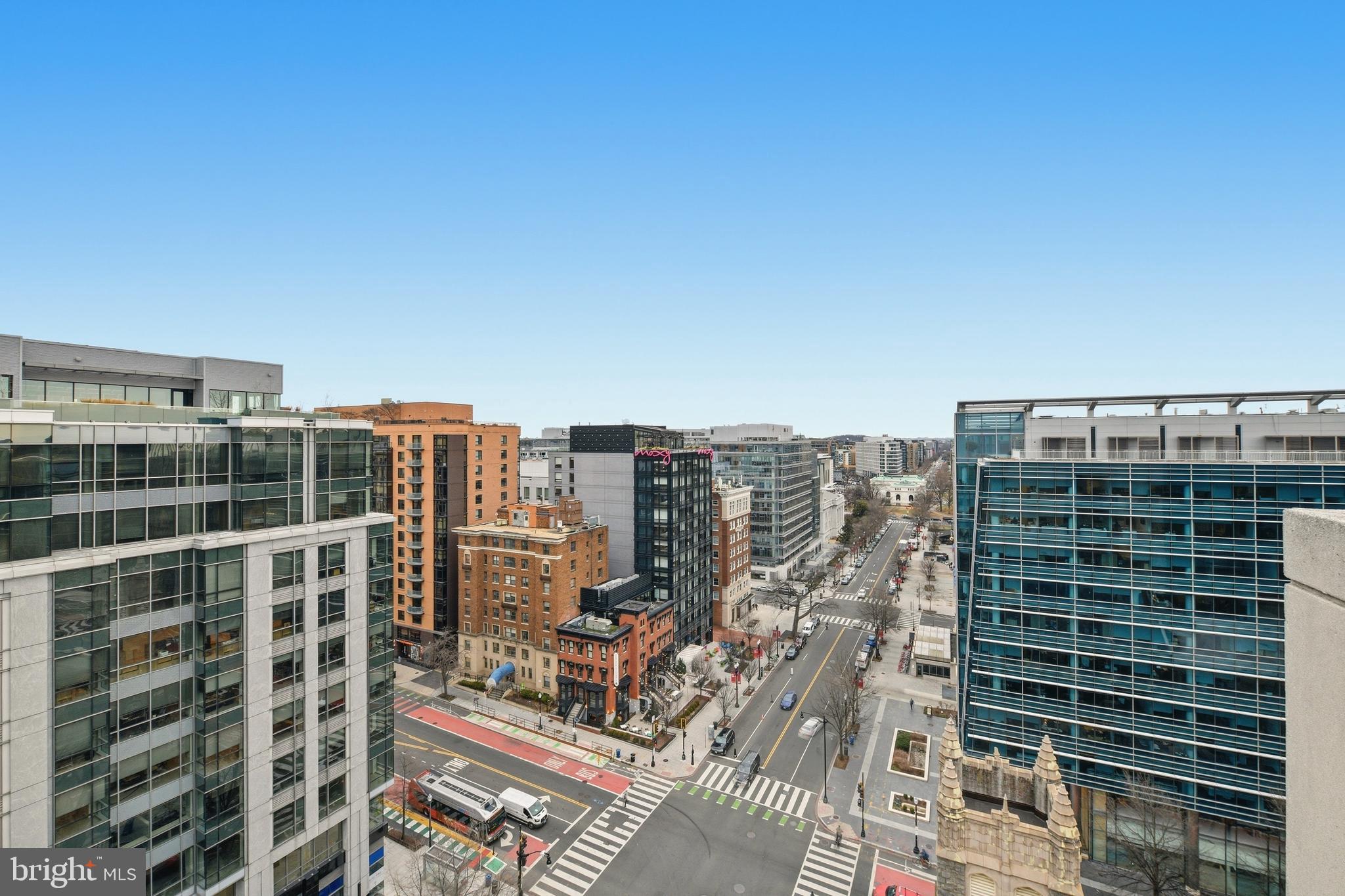 1150 K Street Northwest, Unit 1109 Washington, DC 20005 - Photo 24 of 33 a view of a city with tall buildings