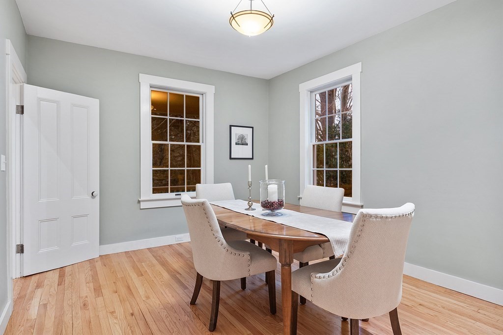 27 Windmill Hill Road Concord, MA 01742 - Photo 5 of 34 a view of a dining room with furniture and wooden floor