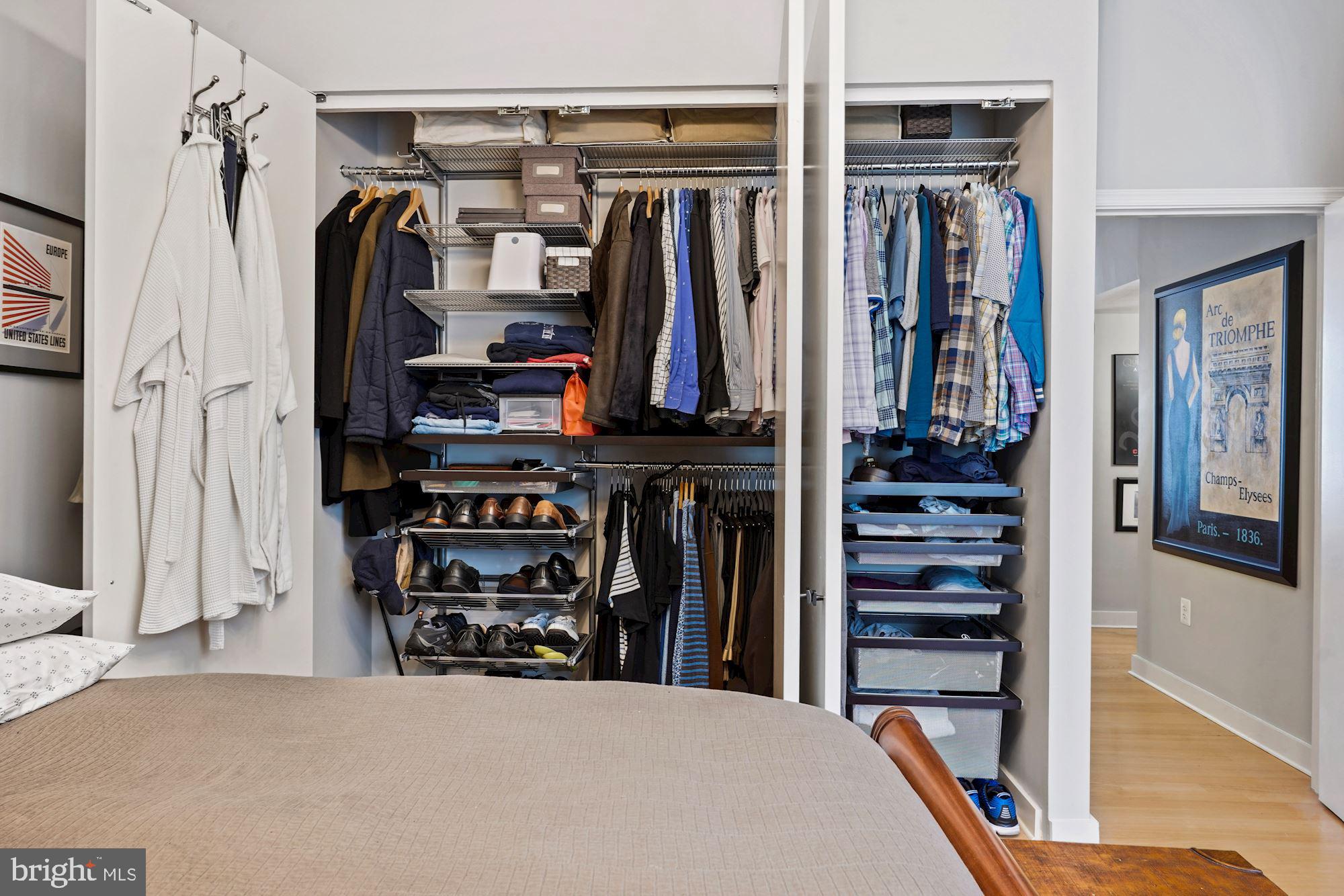 675 E Street Northwest, Unit 350 Washington, DC 20004 - Photo 18 of 23 Custom Elfa in the bedroom