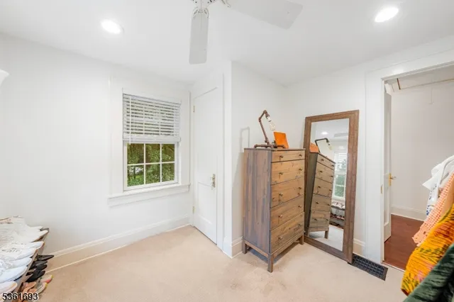 a view of a room with chairs in it