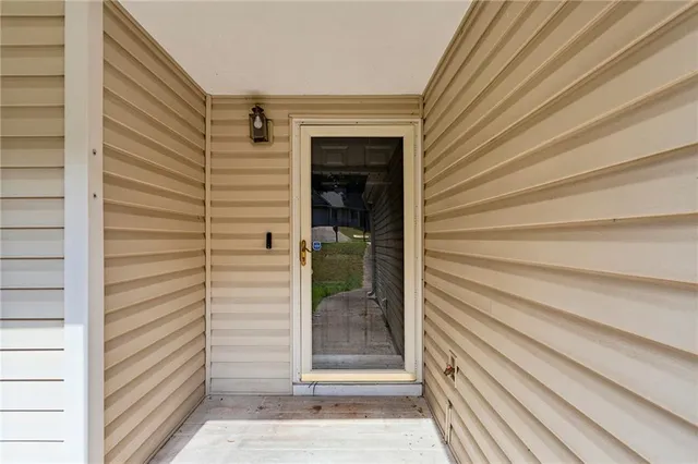 a view of entrance door of the house