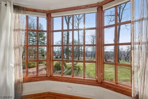 a view of a large window with an outdoor view
